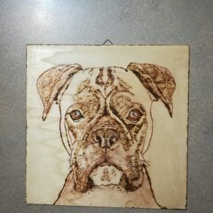 Il RITRATTO DEL TUO MIGLIORE AMICO SU LEGNO CON PIROGRAFO