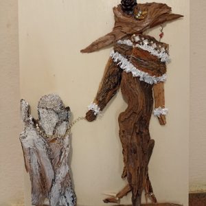 QUADRETTO REALIZZATO A MANO  CON PEZZETTI DI LEGNO DI ULIVO  DIMENSIONI CM 20 X CM 30